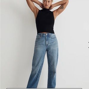 Madewell curvy baggy straight jeans